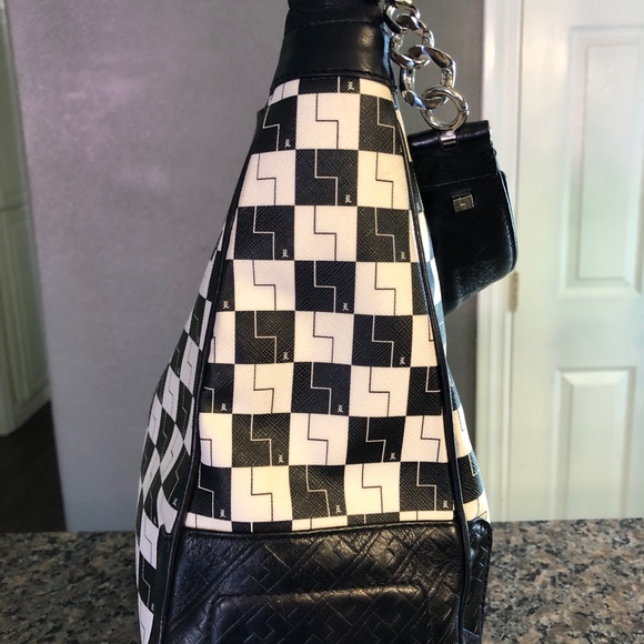 L.A.M.B. Black & White Hand bag In mint condition - Picture 2 of 6